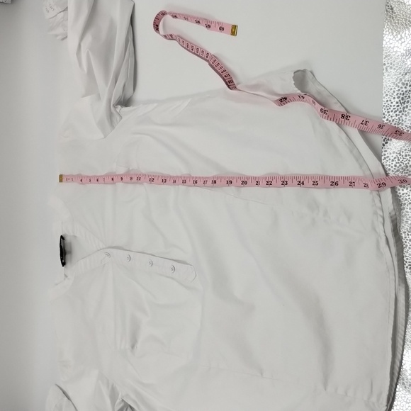 Tribal women's size small white 4-button popover long sleeve - Picture 10 of 10